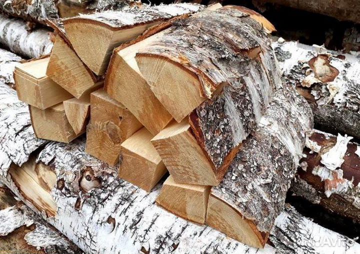 Дрова колотые береза