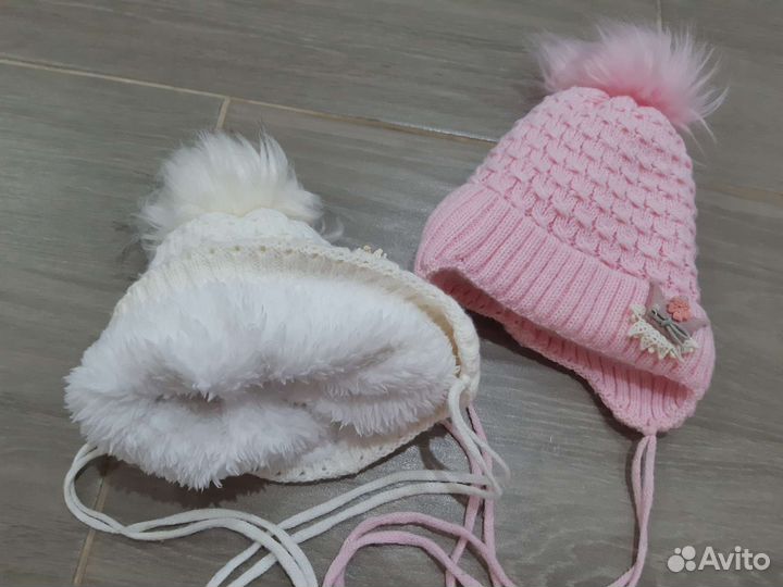 Шапка зимняя для девочки 52 54