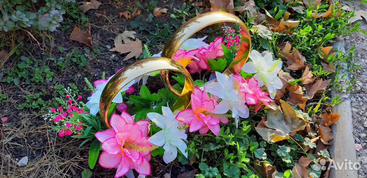 Кольца. Свадебное украшение на машину