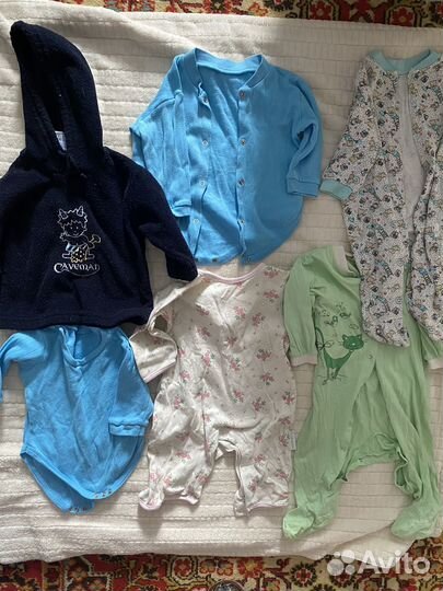 Большой пакет одежды для девочки от 6-12 мес