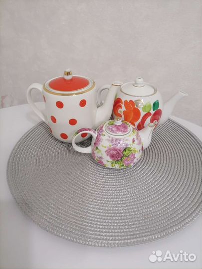 Заварочные чайники СССР, сахарница, молочник