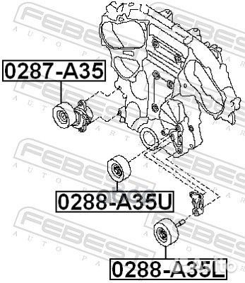 Ролик обводной 0288-A35U