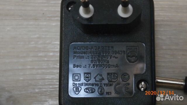 Адаптеры 7,5 и 9 вольт