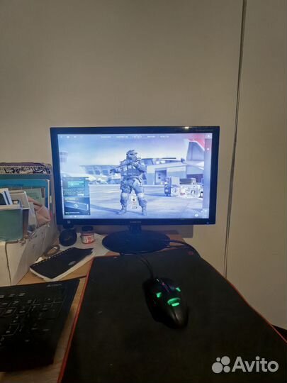 Игровой компьютер с монитором