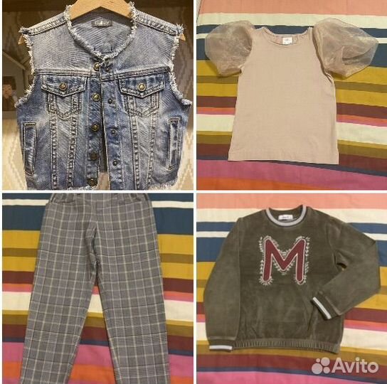 Одежда для девочки Zara, HM и др., 7-8 лет