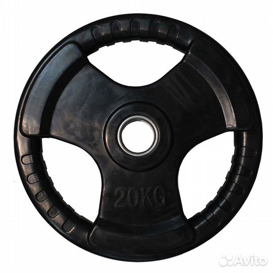 Диск обрезиненный 3 handle черный D51 мм profi-FIT