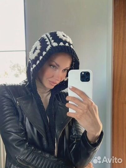 Новый капор балаклава чепчик косынка с цветами