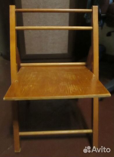 Стульчик детский складной деревянный СССР