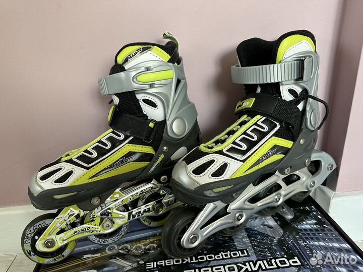 Роликовые коньки новые+защита и шлем в подарок