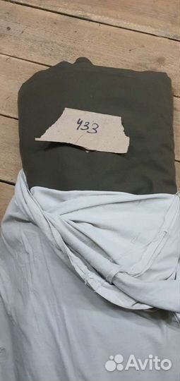 Ткань отрез зеленая