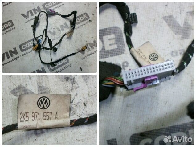 Проводка левой двери Volkswagen Caddy 3