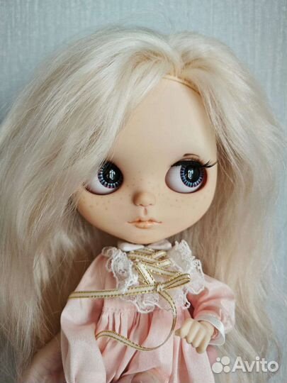 Кукла Blythe ooak с натуральными волосами