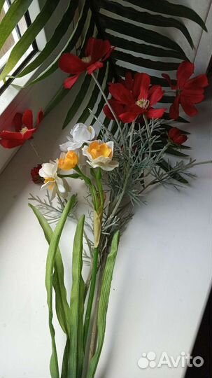 Искусственные цветы тканевые