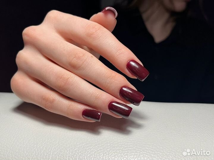 Маникюр покрытие наращивание