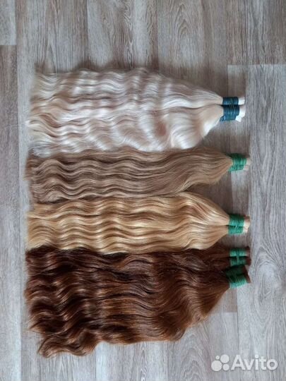 Волосы природная волна 50-55см