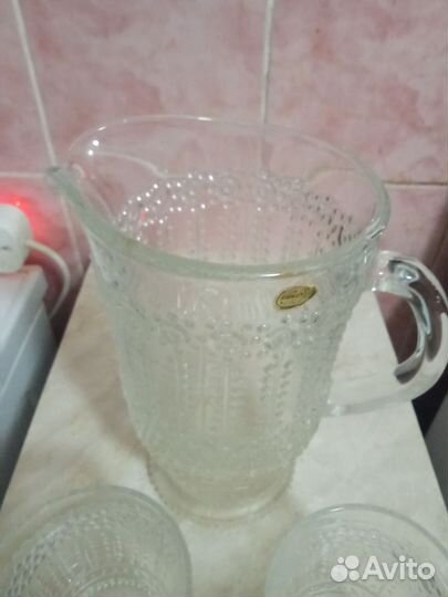 Кувшин и 2 стакана чехословакия