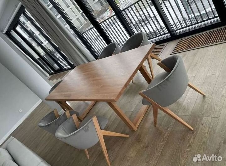 Стол новый лофт из массива дерева на заказ