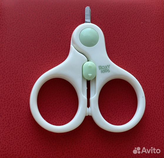 Roxy-kids Ножницы с замочком бежевый/зеленый