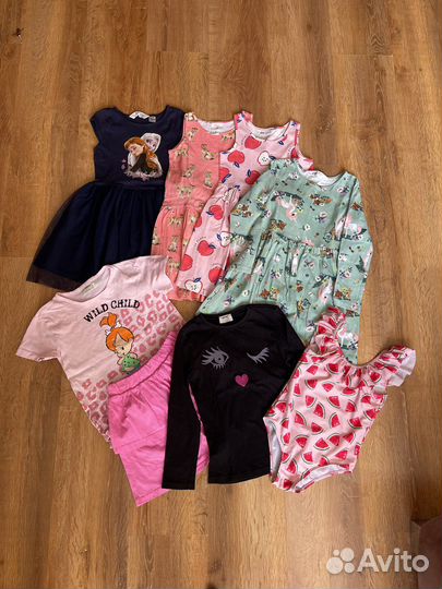 Вещи пакетом для девочки 110-116