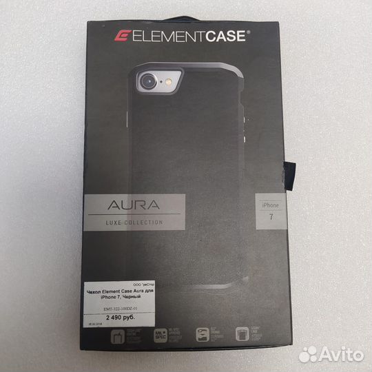 Чехол Element Case Aura для iPhone 7 черный