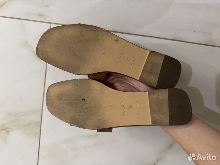 Шлепанцы hermes 38