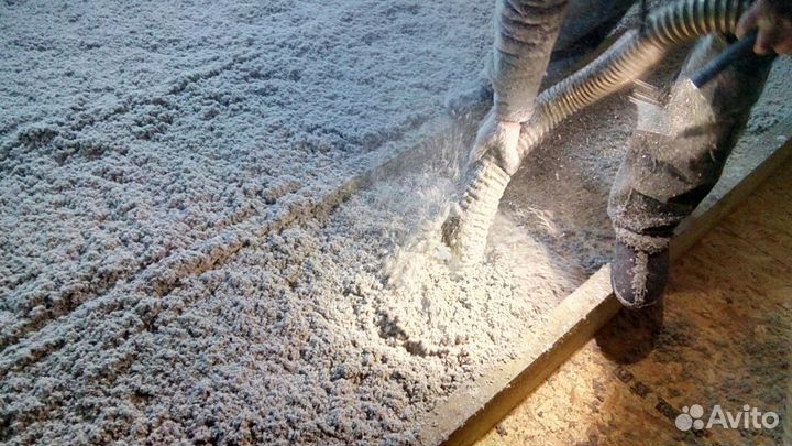 Утеплитель для стен, потолка - эковата EcoFiber