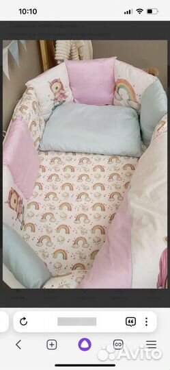 Постельное белье, комплект в кроватку