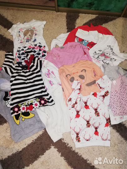 Детские вещи пакетом для девочек на 104 рост