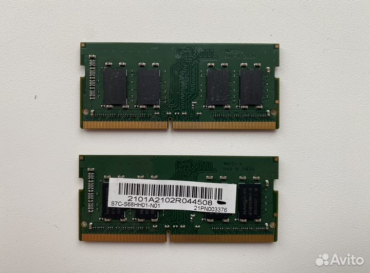 Оперативная память ddr4 16gb (2х8) sodimm 3200mhz