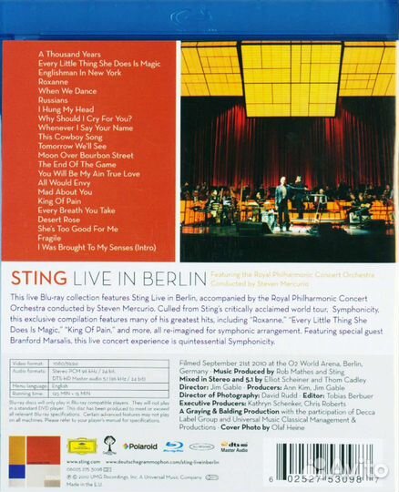 Sting (geb. 1951) - Symphonicities - Live in Berli