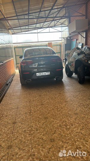 Задний диффузор на mercedes glc coupe