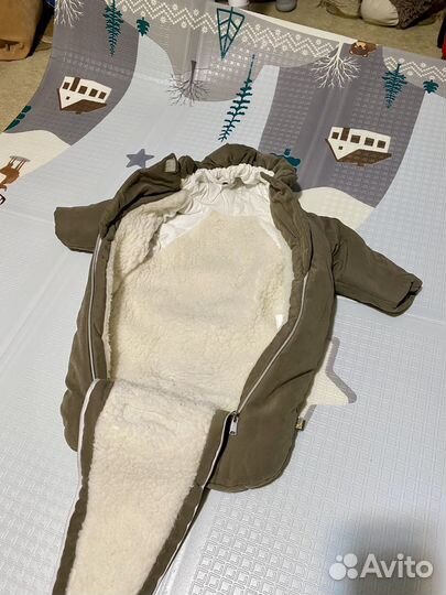 Зимний конверт в коляску на овчине