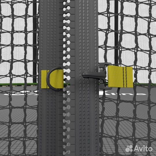 Батут с сеткой unix line Simple 10 ft Green inside