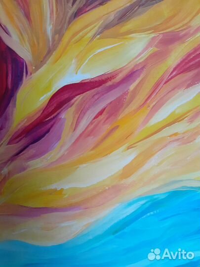 Картина маслом абстрактная 