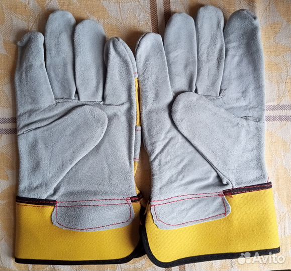 Перчатки рабочие спилковые, размер 10 новые