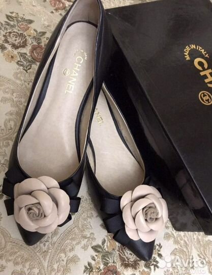 Балетки босоножки Chanel