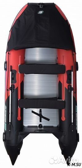 Надувная лодка mishimo PRO 335 (красно-черная)