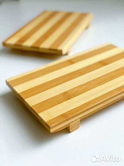 Бамбуковые тарелки для суши 2 шт