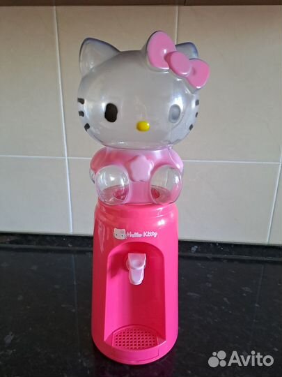 Детский мини кулер диспенсер для воды hello kitty