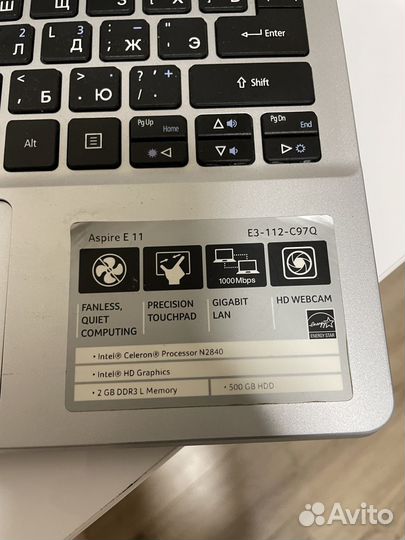 Ноутбук Acer на запчасти