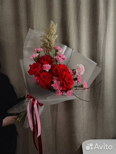 Минималистичные букеты с французскими розами