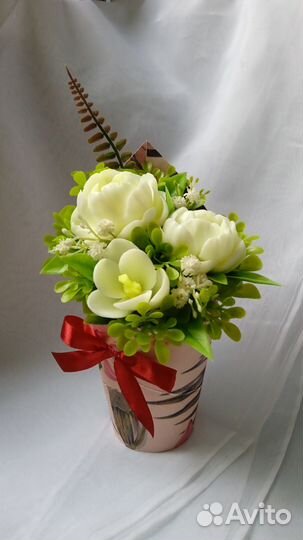 Букет из мыла ко Дню Воспитателя и ко Дню Учителя