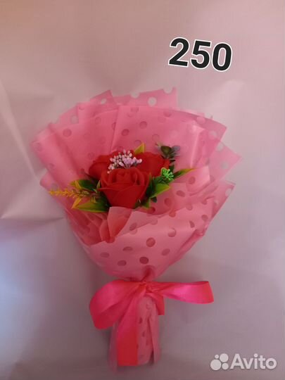Букет из мыльных роз
