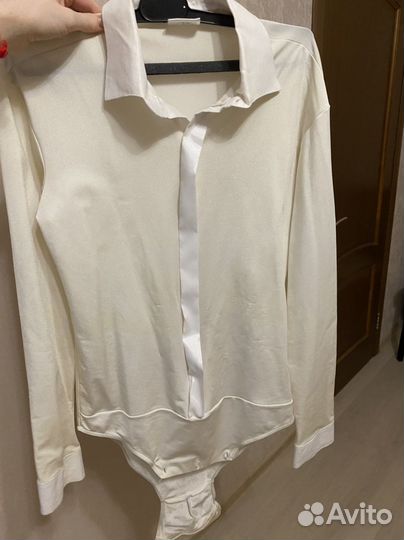 Блузка боди для бальных танцев мужская 46