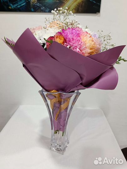 Ваза богемское стекло Чехия