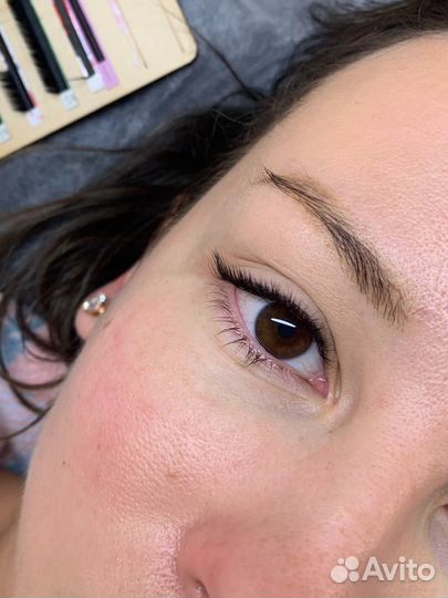 Наращивание ресниц/оформление бровей