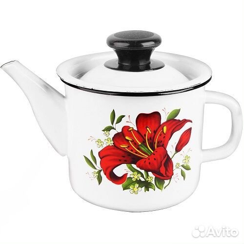 Эмалированный чайник 1л