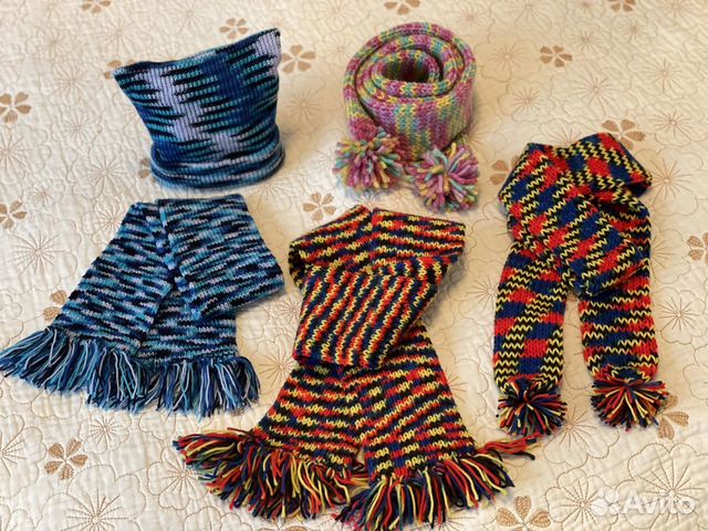 Вязаные детские шарфики на заказ