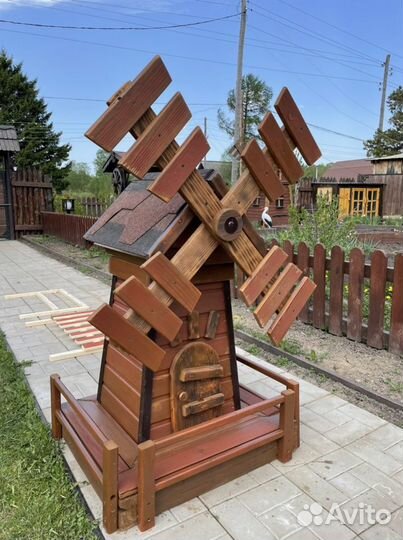 Мельница уличная для сада, коттеджей