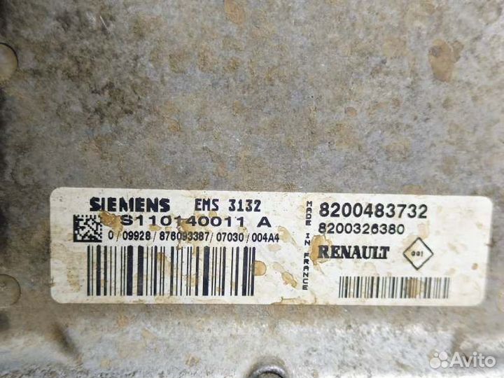 Блок управления двс Renault Logan 1 1.4 K7JA710